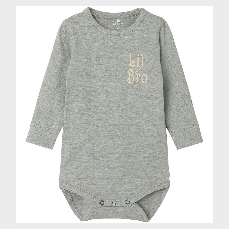 Name It Body l/ - NbmLaby - Grey Melange