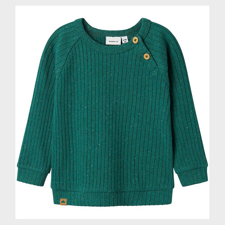 Name It Bluse - Rib - NbmKino - Antique Green