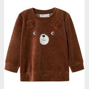 Name It Bluse - Velour - NbnNalwin - Pecan Pie
