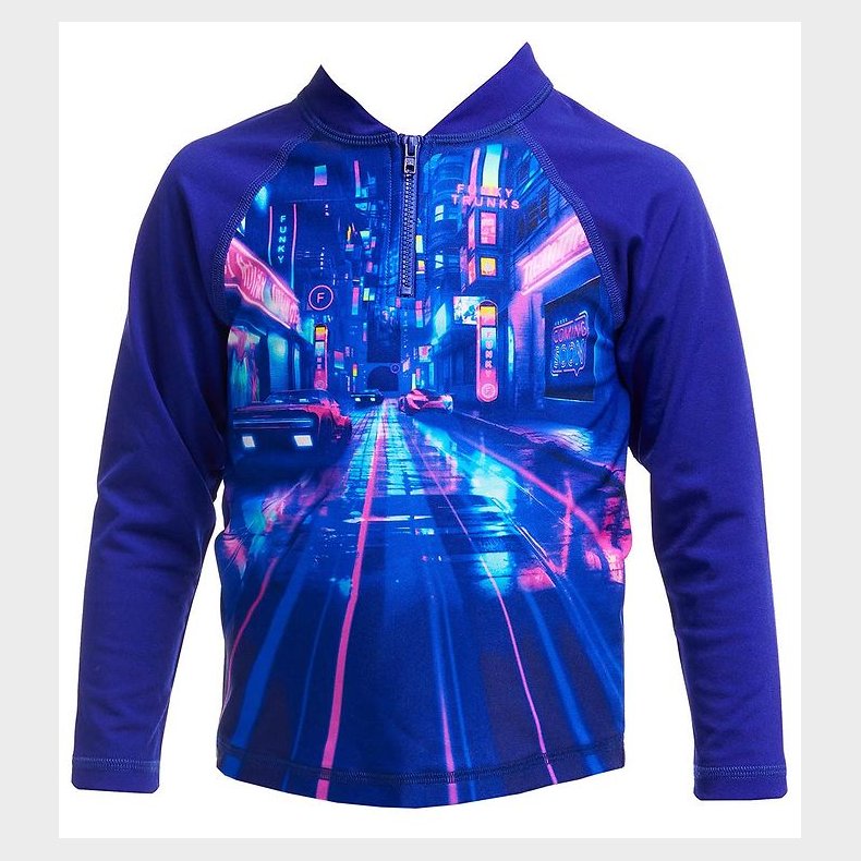 Funkita Badebluse - Zippy Rash - UV50+ - Cyber City