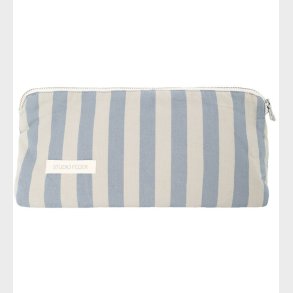 Studio Feder Toilettaske - Celia Mini - Cotton - Pale Blue Strip