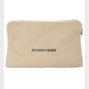 Studio Feder Toilettaske - Celia - Canvas - Sand Beige
