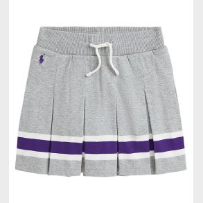 Polo Ralph Lauren Tennisnederdel - Gr�meleret m. Lilla/Hvid