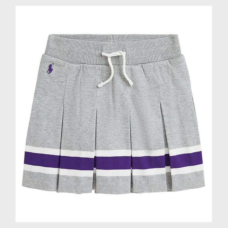 Polo Ralph Lauren Tennisnederdel - Gr�meleret m. Lilla/Hvid