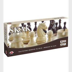 Danspil Brtspil - Skak/Dam - Magnetiske Brikker