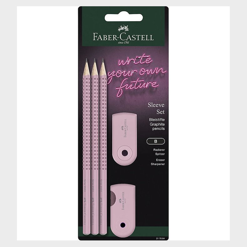 Faber-Castell Blyants�t - Sleeve - 5 Dele - Rosa