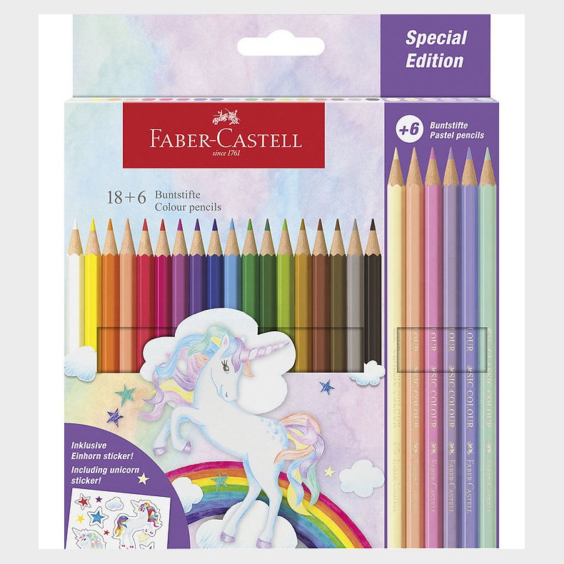 Faber-Castell Farveblyanter - 24 stk. Unicorn Pastel