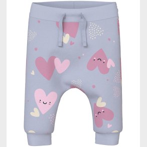 Name It Bukser - NbfVandora - Icelandic Blue/Hearts