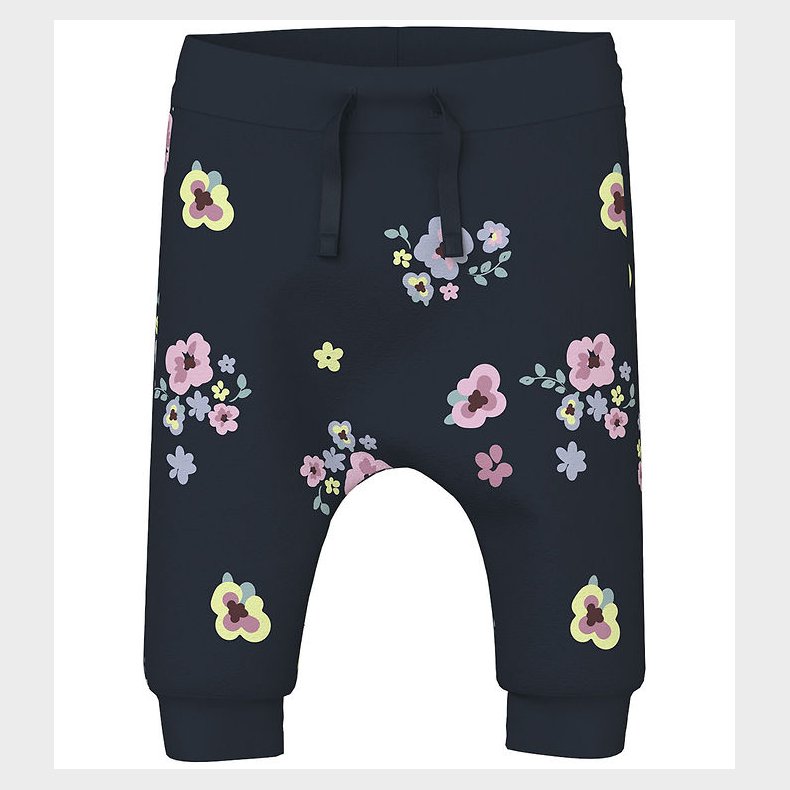 Name It Bukser - NbfVandora - Dark Sapphire/Flowers