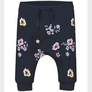 Name It Bukser - NbfVandora - Dark Sapphire/Flowers