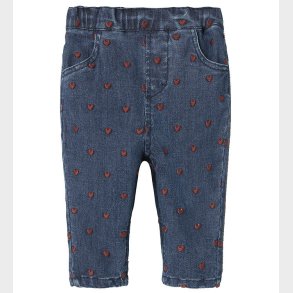 Lil Atelier Jeans - Loose - NbfLiva - Dark Blue Denim/Heart Emb