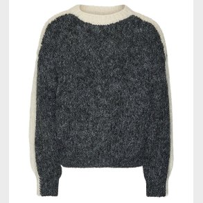 Vero Moda Girl Bluse - Strik - VmCordelia - Dark Grey Melange/Bi