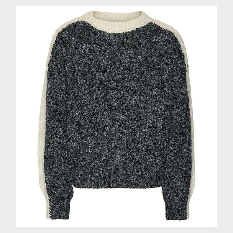 Vero Moda Girl Bluse - Strik - VmCordelia - Dark Grey Melange/Bi