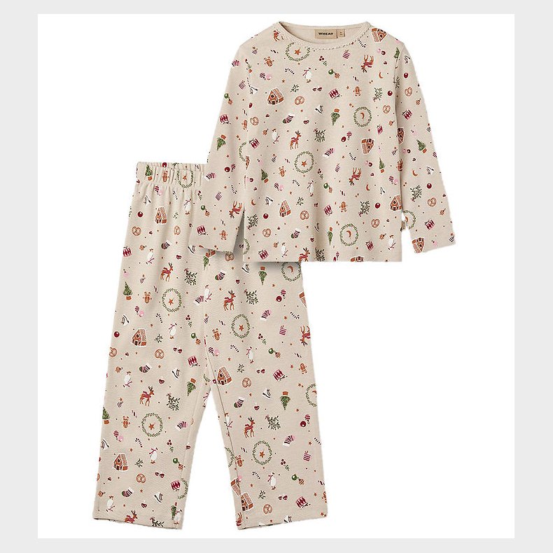 Wheat Nattj - 2-delt - Mila - Offwhite Holiday