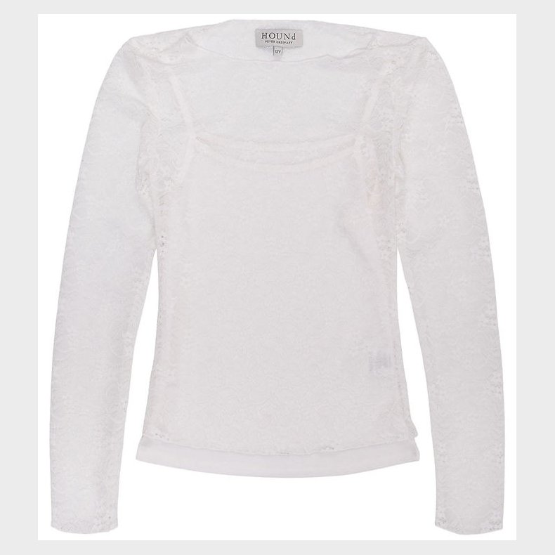 Hound Bluse - Lace - Off White m. Hulmnster