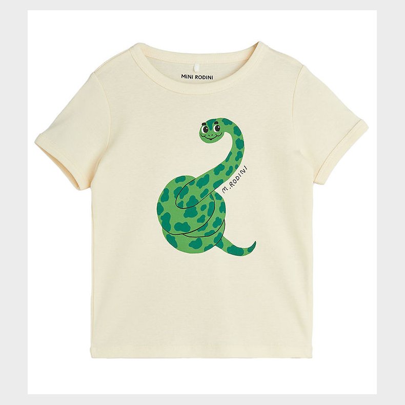 Mini Rodini T-shirt - Snake Up - Offwhite