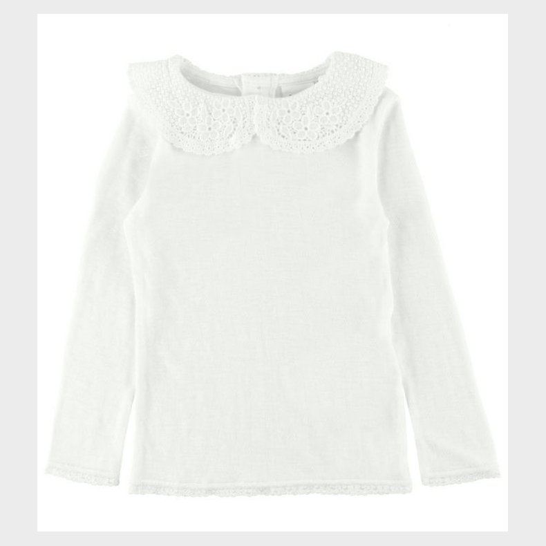 Name It Bluse - Uld - NmfWang - Snow White m. Fl�se/Hulm�nster