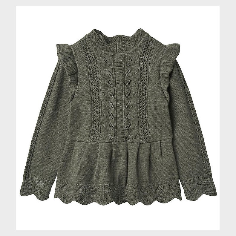 Fliink Bluse - Strik - Alilly Peplum - Beetle