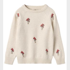 Fliink Bluse - Strik - Benna Mushroom - Sandshell