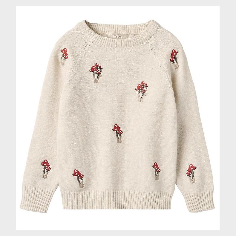 Fliink Bluse - Strik - Benna Mushroom - Sandshell