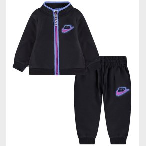 Nike Trningsst - Cardigan/Bukser - Sort/Lilla