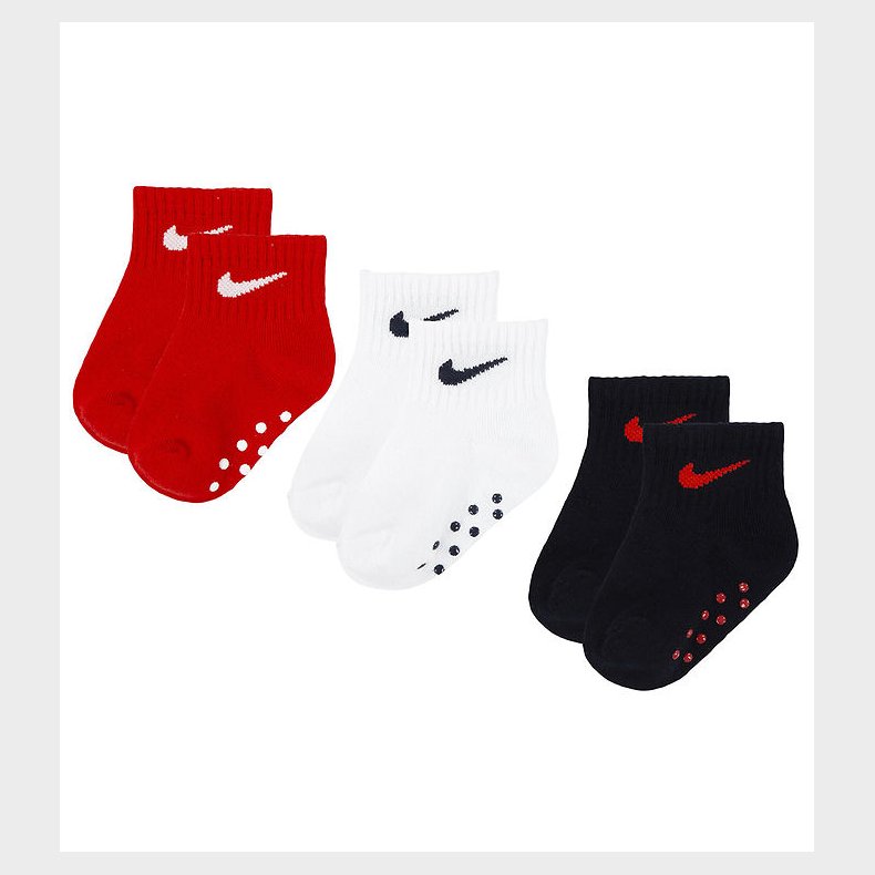 Nike Strmper - 3-pak - Non-Slip - University Red/Navy/Hvid