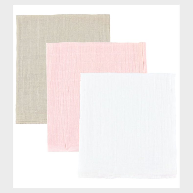 Pippi Stofbleer - 3-pak - 65x65 cm - Veiled Rose