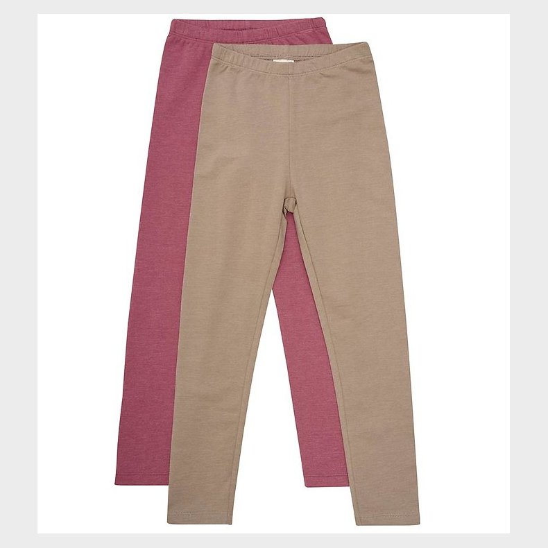 Minymo Leggings - 2-pak - Apple Butter