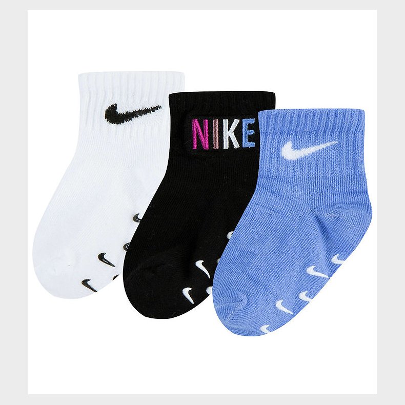 Nike Strmper - 3-pak - Non-Slip - Hvid/Sort/Bl