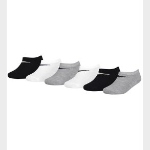 Nike Ankeltrmper - No Show - 6-pak - Hvid/Sort/Gr