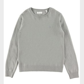 GANT Bluse - Strik - Uld - Shield - Warm Grey