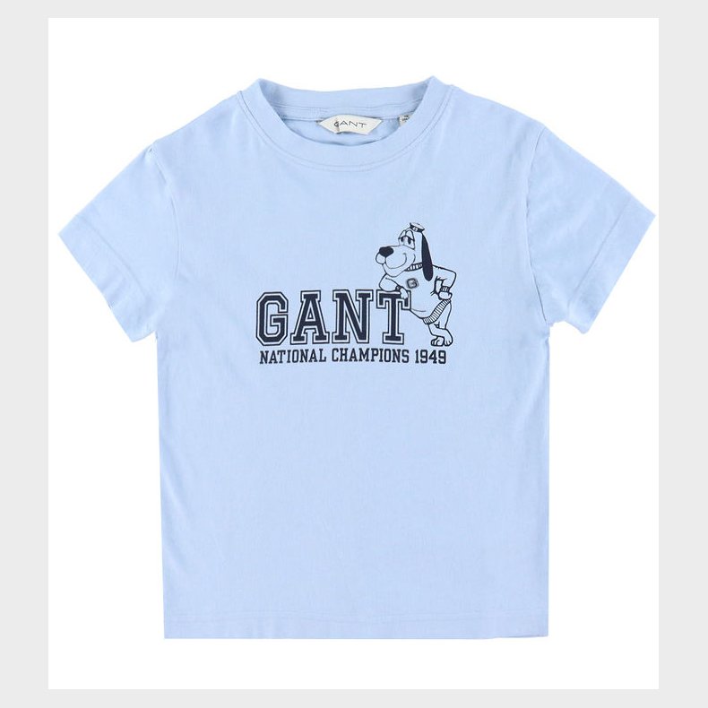 GANT T-shirt - Dog Print - Fresh Blue