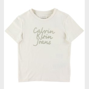 Calvin Klein T-shirt - Handweiting Logo - Turtledove