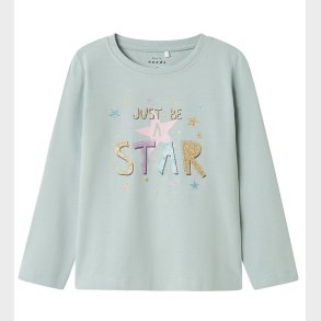 Name It Bluse - NmfVix - Gray Mist/Just Be A Star