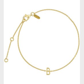 Design Letters Armbnd - B - 18K Guldbelagt