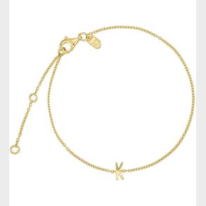 Design Letters Armbnd - K - 18K Guldbelagt