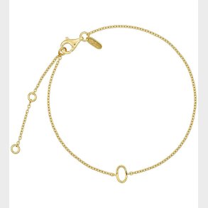 Design Letters Armbnd - O - 18K Guldbelagt
