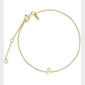 Design Letters Armbnd - P - 18K Guldbelagt