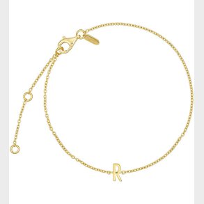 Design Letters Armbnd - R - 18K Guldbelagt