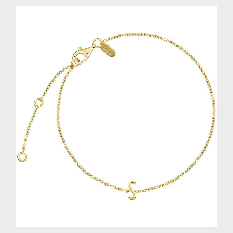 Design Letters Armbnd - S - 18K Guldbelagt