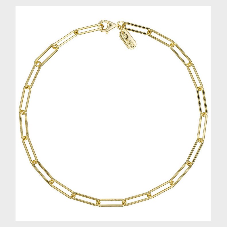 Design Letters Armbnd - Chunky Square - Large - 18K Guld