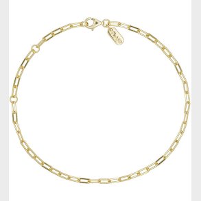 Design Letters Armbnd - Chunky Square - Small - 18K Guldbelagt