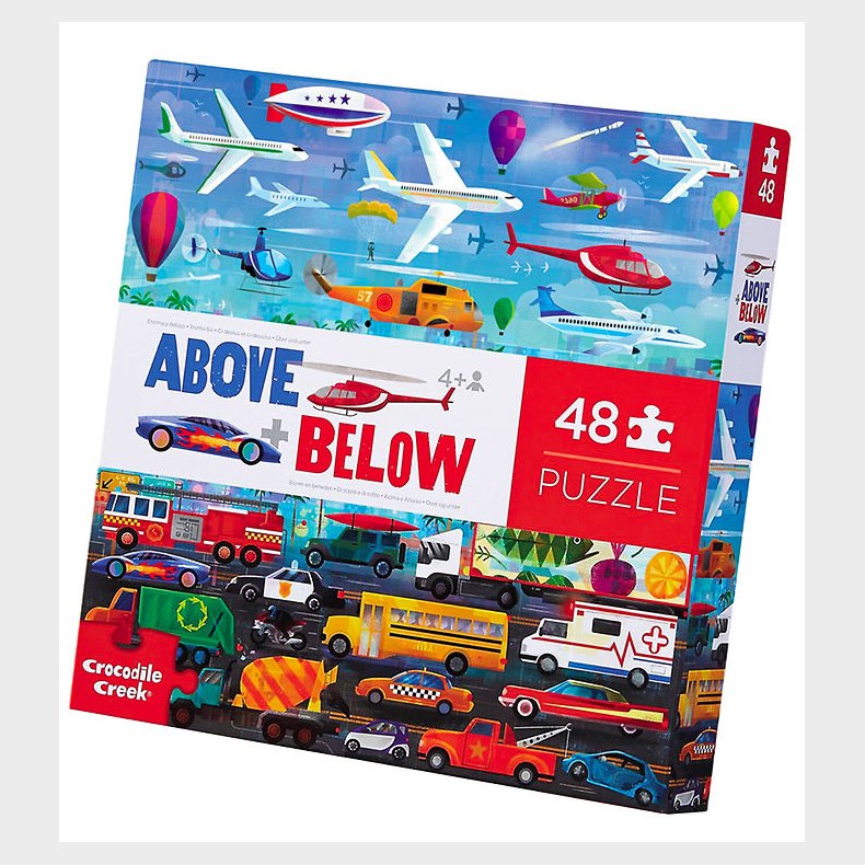 Crocodile Creek Puslespil - 48 Brikker - Things That Go