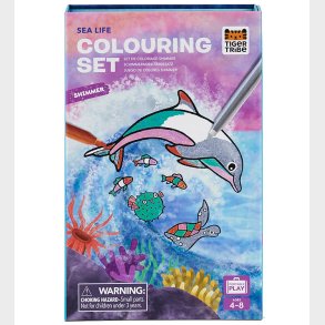 Tiger Tribe Farves�t - Shimmer Colouring Set - Sea Life