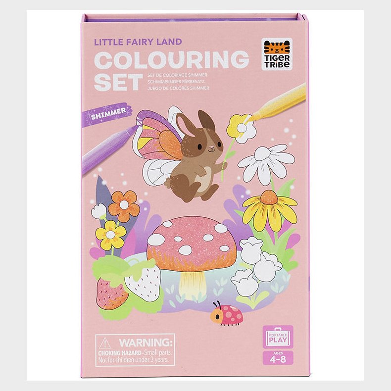 Tiger Tribe Farves�t - Shimmer Colouring Set - Little Fairy Land