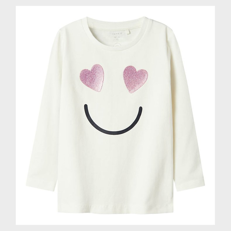 Name It Bluse - NmfShine - Cloud Dancer