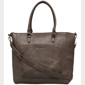 Rosmunde Shopper m. Clutch - 2 in 1 - Taupe Brown/Gold