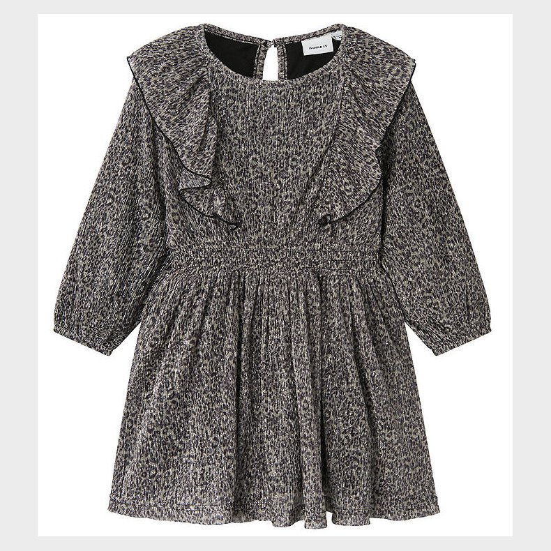 Name It Kjole - NmfRisari - Black/Leo