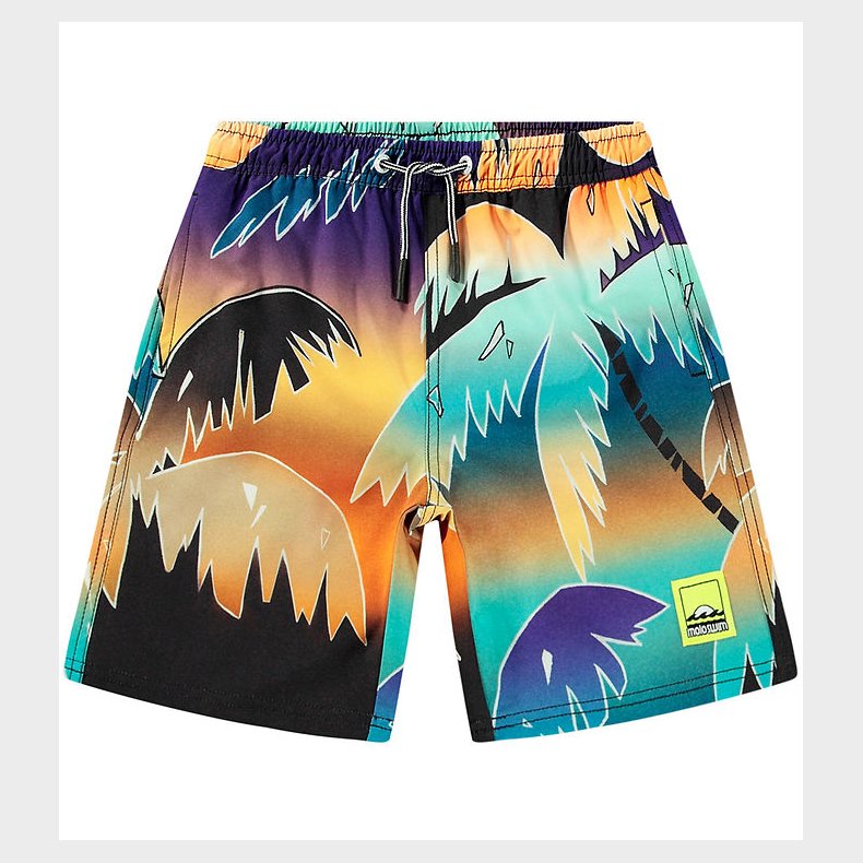 Molo Badeshorts - UV50+ - Nilson - Faded Palmtrees