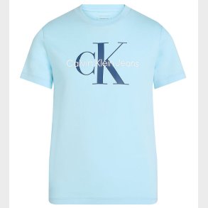 Calvin Klein T-shirt - Ck Monogram - Ozone Blue